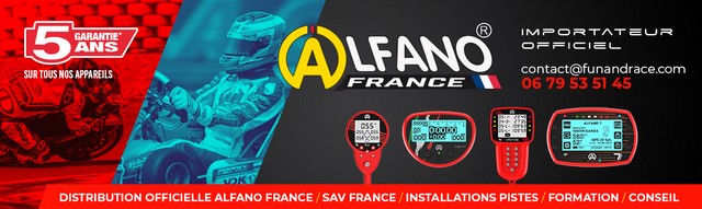 <i>Fun and Race est �galement importateur ALFANO. Retrouvez toute la gamme ALFANO et ses acc�ssoires sur le site www.alfano-chrono.com. Cliquez sur cette photo pour acc�der au site.</i>